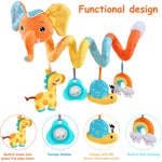 Montessori Car Seat Elephant Rattles