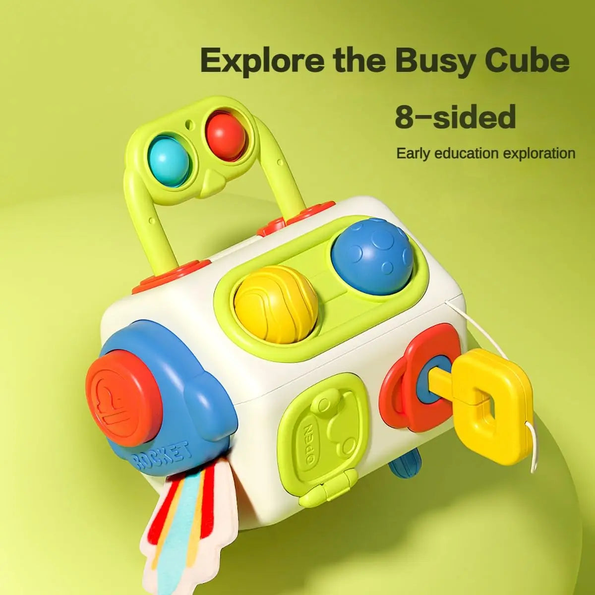 Montessori Activities Busy Board Cube