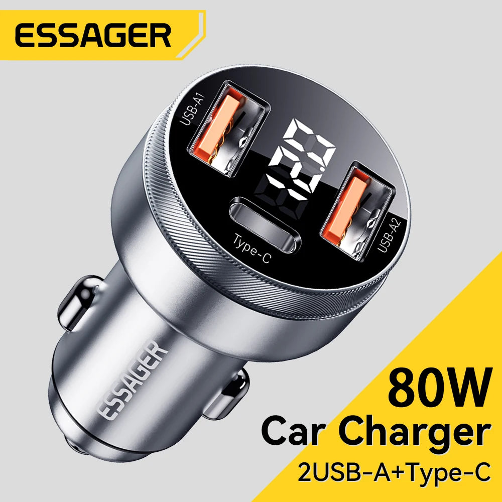 80W Car Charger