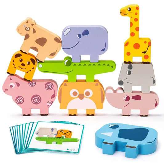 Montessori Wooden Animal Blocks